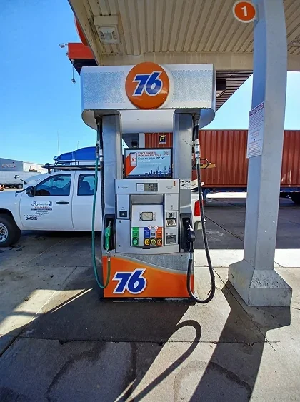 76 gas station branding project by AA Sign Image