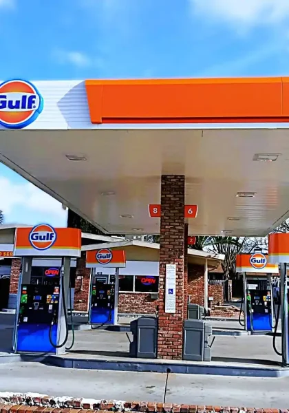 Gulf gas station branding project