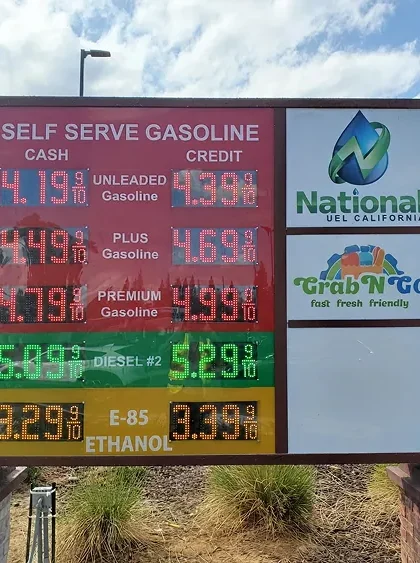 National Fuel branded gas station signage project