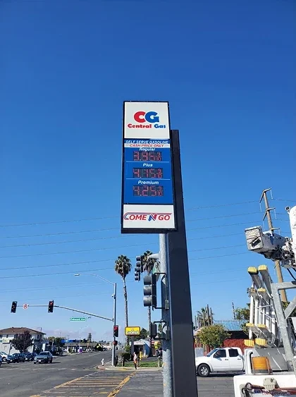 Central gas station branding project by AA Sign Image