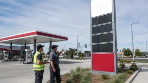 Planning a Gas Station Price Sign Replacement in Stockton