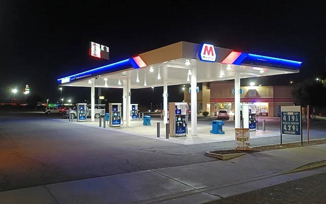 Marathon gas station branding project in California