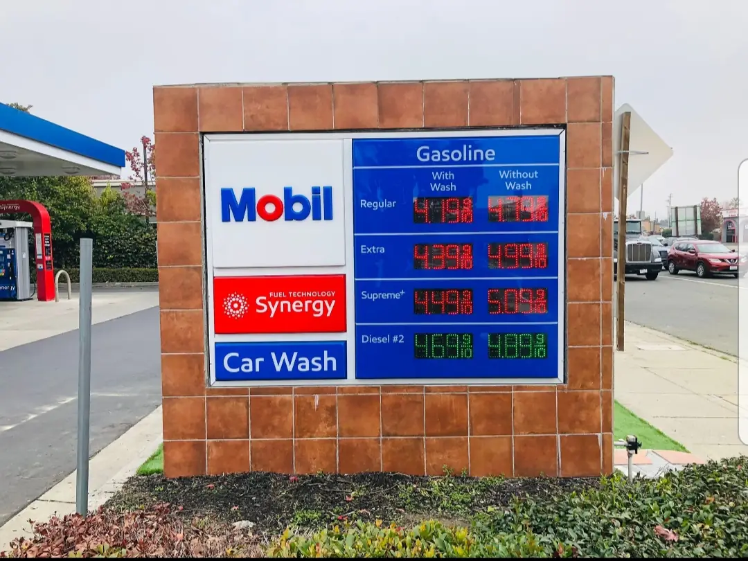 LED sign installation project completed by AA Sign Image California