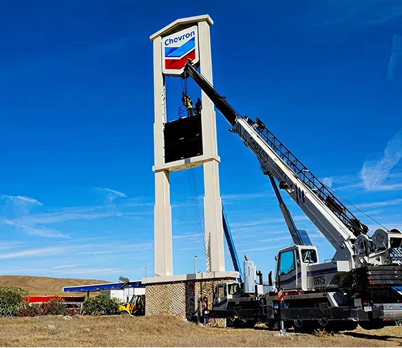 Custom pylon sign project hero banner